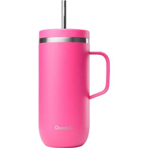 Qwetch Cold Cup termo lonček z ročajem 600 ml - mat magenta Slike