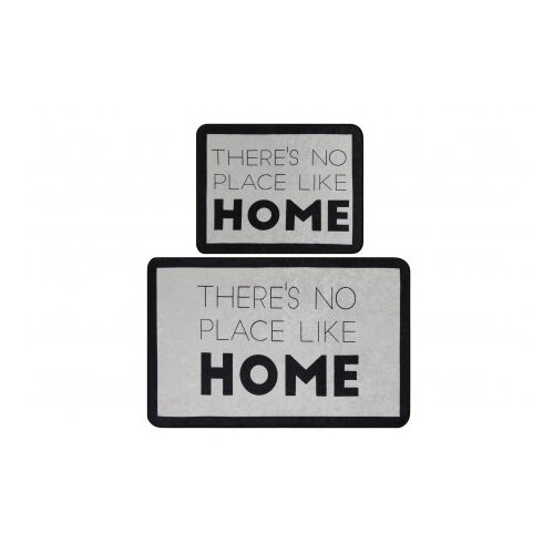 L&amp;#039;essentiel Maison Kupaonska prostirka Like Home, 2 komada, Sivo-crna Slike