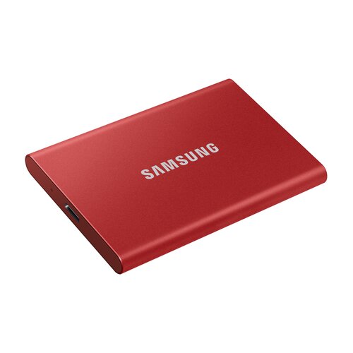Samsung Portable T7 1TB crveni eksterni SSD MU-PC1T0R Slike