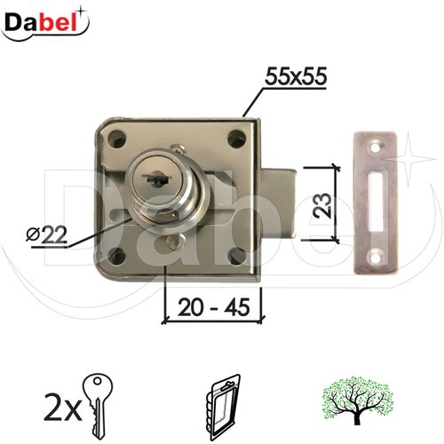 Dabel Bravica za drvo 2100 ∅22/55/55/23/20-45mm  2ključa Hr DSP Cene