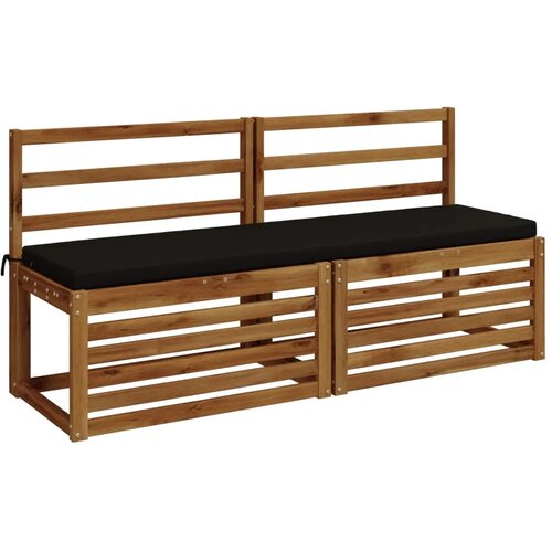  Jastučići za klupe - 2 dijela SOEST 2 kom. 100% poliester Crna - Crna 150 x 40 x 5 cm Melange Cijene