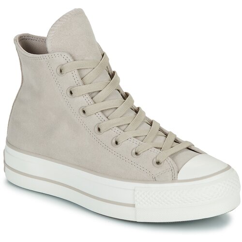 Converse CHUCK TAYLOR ALL STAR LIFT PLATFORM SUEDE Bež Slike