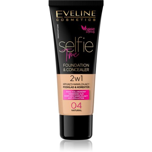 Eveline Cosmetics Selfie Time tekući puder i korektor 2 u 1 nijansa 04 Natural 30 ml Cijene