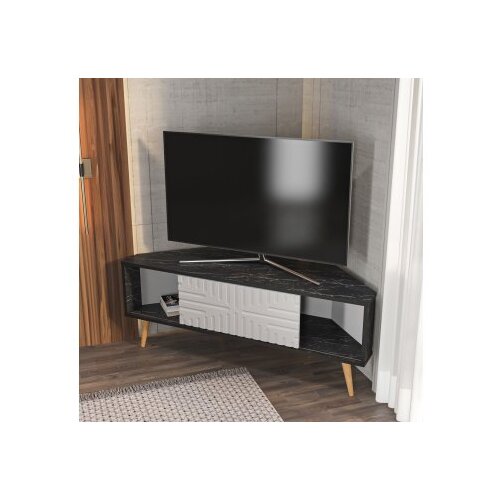 Hanah home Hanah Kućna TV komoda Mora, 140x45x34 cm, Crna Slike