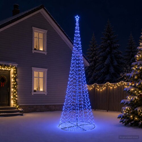  LED spiralno božićno drvce s postoljem EKENAS Slike