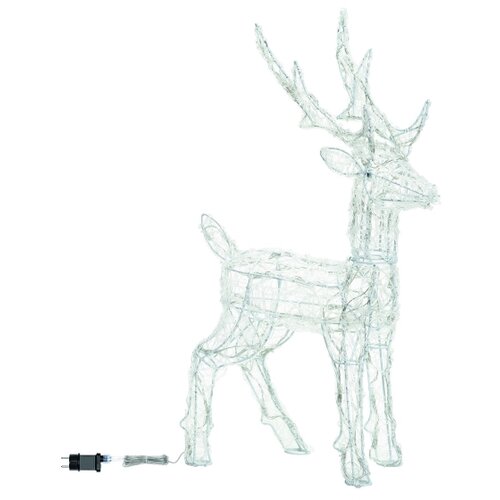 Aigostar LED Spolja&amp;scaron;nja božićna dekoracija 80xLED/8 funkcija 0,65m IP44 hladno bela jelen Slike
