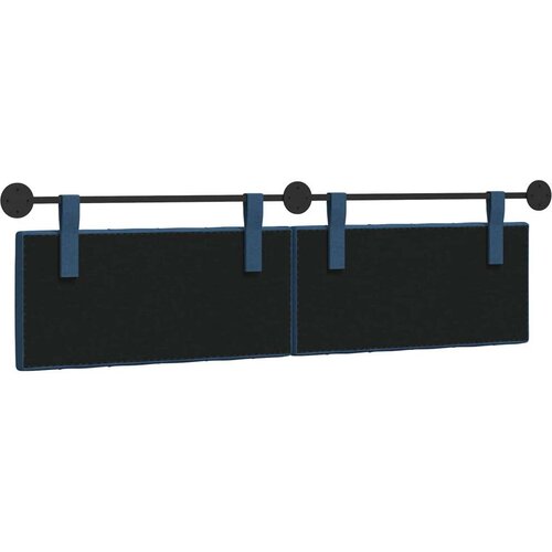  Držeće uzglavlje Zidne Plava 190 x 55 x 7 cm tkanina - Plava 180 cm bez LED Slike