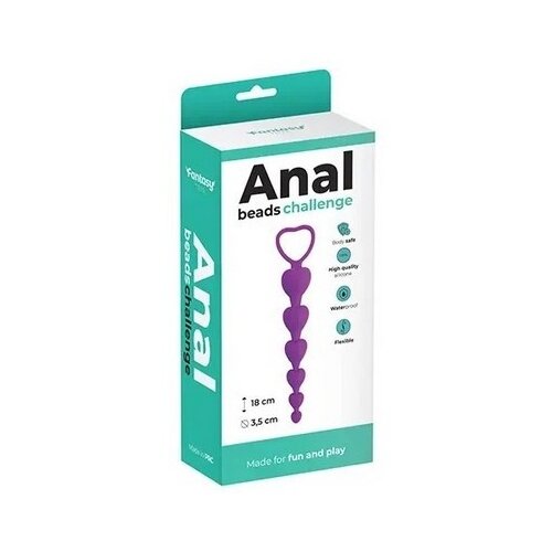  Analne kuglice od silikona u obliku Srca | Anal Beads Lila Cene