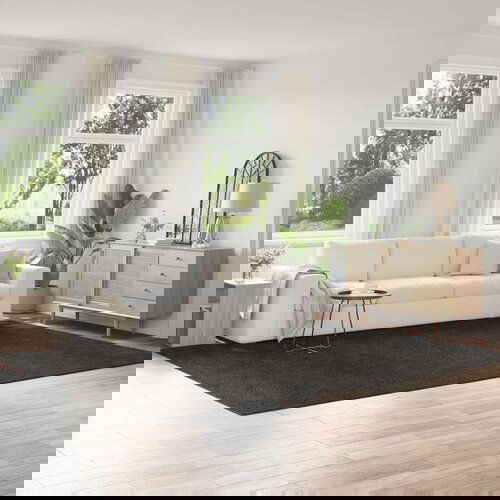 Shaggy Tepih s Lateksom Tamno Sivi 240x340 cm Slike