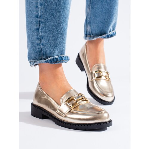 SHELOVET women&amp;#039;s gold shoes Slike