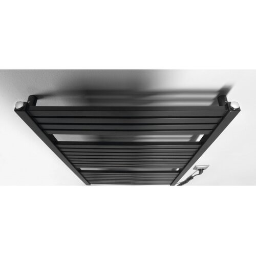 Aqualine električni radijator za kupatilo tondi-e 400W 97x60 cm mat crni Slike