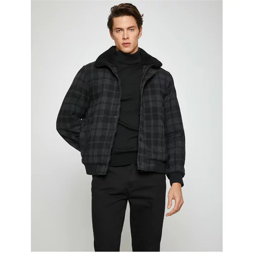 Koton Winter Jacket - Gray - Biker jackets
