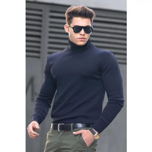 Madmext Sweater - Dark blue - Fitted