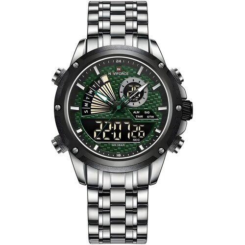 Naviforce Sat RI-29602 - Srebrna / Crna / Zelena Cene