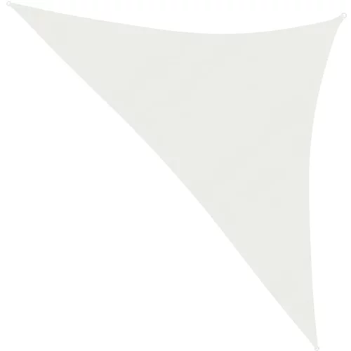 vidaXL Jedro protiv sunca 160 g/m² bijelo 3,5 x 3,5 x 4,9 m HDPE