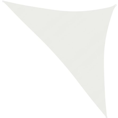 vidaXL Senčno jadro 160 g/m² belo 3,5x3,5x4,9 m HDPE, (20729295) Cene
