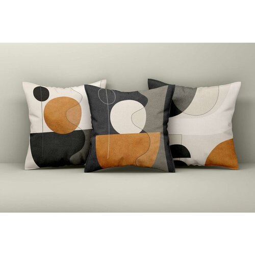 WALLXPERT Asr_plw25 - 22 multicolor cushion cover set (3 pieces) Cene