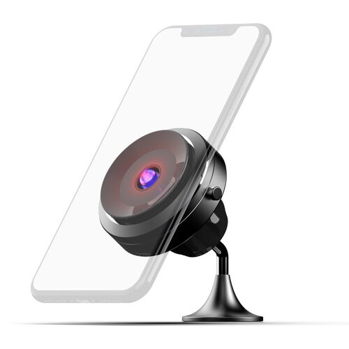 Misura MA05- Držalo za mobilni telefon z vakuumskim priseskom in brezžičnim polnjenjem QC3.0 - BLACK, (21656927) Cene