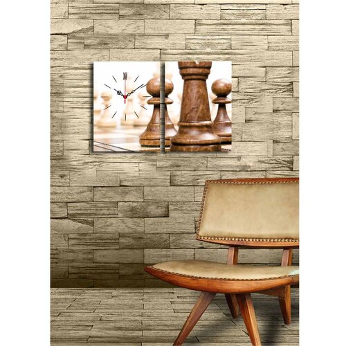 Wallity zidni sat 2P3040CS-123, 64x40 cm, 2 dela Slike