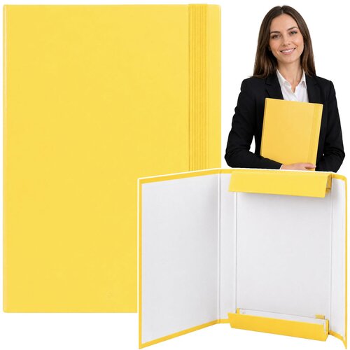  Folder for documents with elastic band, hard, office, yellow, A4/4.5 cm Cijene