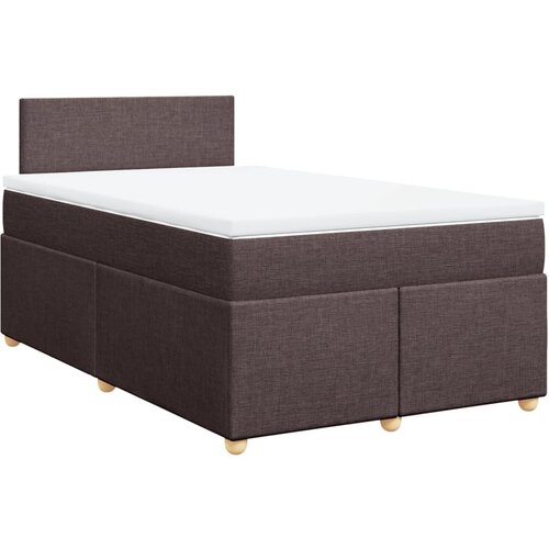 Maison Chic Box spring postelja - Vzmetna postelja z vzmetnico temno rjav 120x200 cm blago SL24134, (21890812) Cene