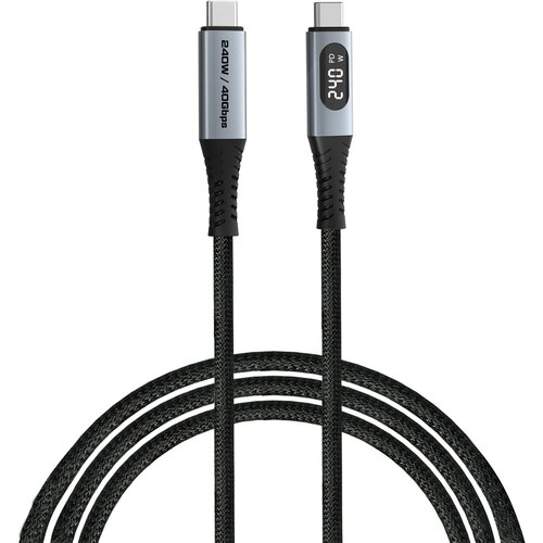 Verbatim Sync&amp;amp;Charge 240W 120cm USB-C/USB-C inkl. Display 31849 Slike