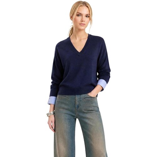 Liu Jo Puloverji SWEATER WF6453 MA16R Modra Slike