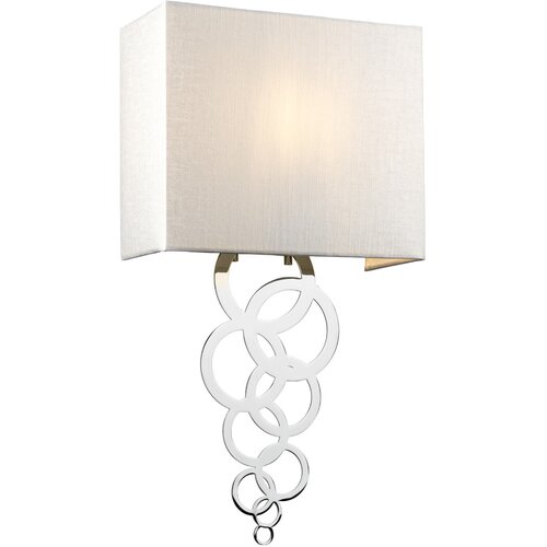 Elstead Lighting Elstead Stenska svetilka Rosa Medium z 1 svetlobo, polirani krom, senčnik iz umetne svile v slonokoščeni barvi, (22098854) Cene