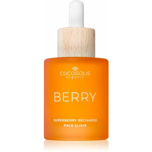 COCOSOLIS BERRY Superberry Recharge Face Elixir eliksir za prehrano in revitalizacijo kože 50 ml