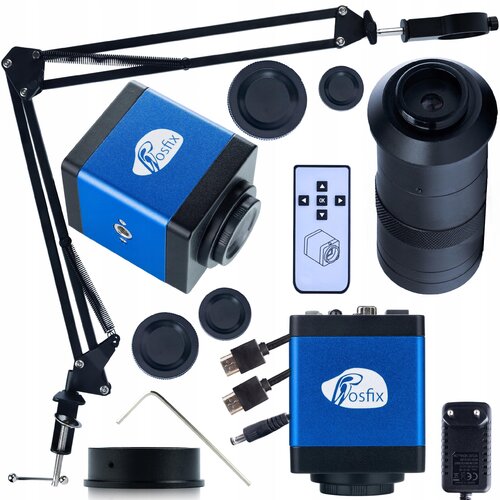 Rosfix DRACO BLUE PRO KMDBP-HDMI-VGA DIGITALNI MIKROSKOP S KAMERO Z NASTAVLJIVIM NOSILCEM IN OBJEKTIVOM ODM-100X, (21736715) Cene