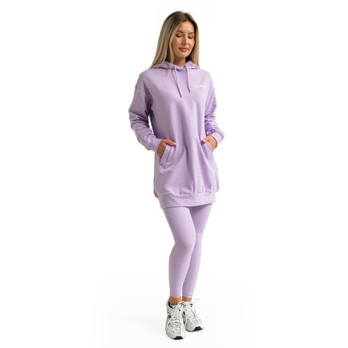 GymBeam Ženska dukserica Limitless Longline Lavender Slike