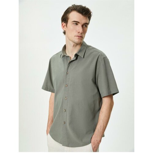 Koton Summer Shirt Short Sleeve Classic Collar Buttoned Slike