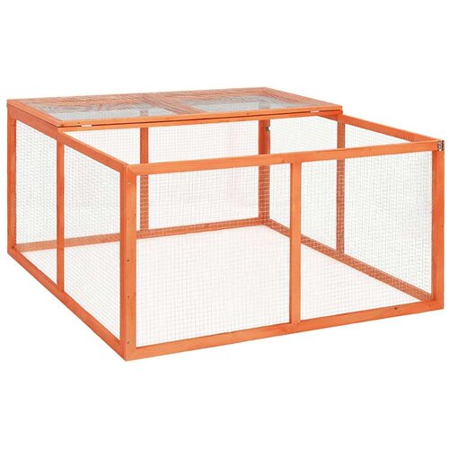 vidaXL Kavez za zečeve 124 x 120 x 60 cm od masivne jelovine Cijene
