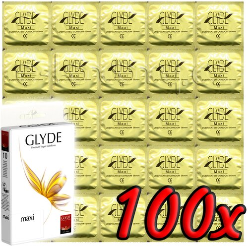 GLYDE Maxi - Premium Vegan Condoms 100 pack Cene