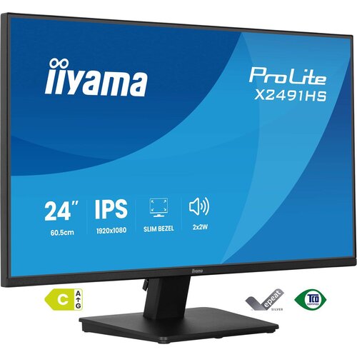 Iiyama ProLite X2491HS-B1 computer monitor 60.5 cm (23.8) 1920 x 1080 pixels Full HD LCD Black Cijene