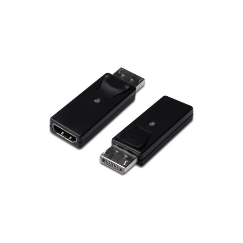 Digitus DB-340602-000-S DisplayPort / HDMI adapter [1x mo&amp;scaron;ki konektor DisplayPort - 1x ženski konektor HDMI] črna dvojno oklopljen\, zaklenjen, (20427516) Slike