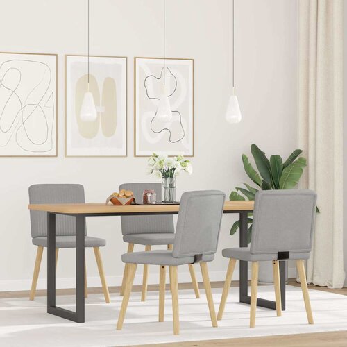 Furnova Jedilni stoli 4 kosi Cloud Grey Fabric, (21928572) Cene