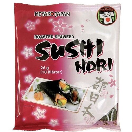 MIYAKO sushi nori alge 10 listova, 26g Slike