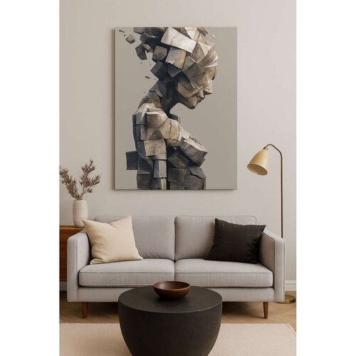 WALLXPERT Dekorativna slika na platnu, 70x100cm, &Scaron;areno Cijene