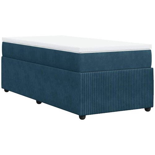 Box spring krevet s madracem tamnoplavi 100x200 cm bar&amp;scaron;unasti Slike