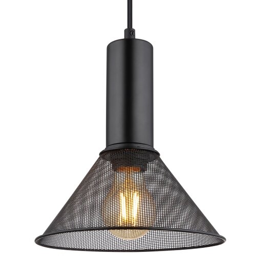 Globo 15648H1 - visilica na sajli jedd 1xE27/60W/230V crna Slike