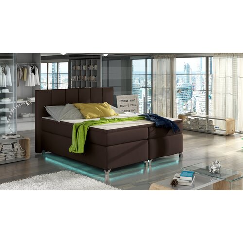 ELTAP Boxspring krevet Basilio s LED rasvjetom i prostorom za pohranu-180x200-Soft 66 Cijene