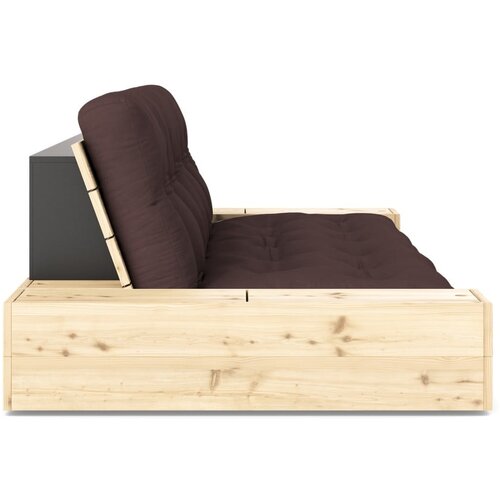 Karup Design Temno rjava raztegljiva sedežna garnitura 244 cm Base &amp;ndash; Slike