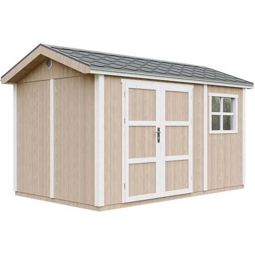 Timbela Vrtna hi&scaron;ica vrhunske kakovosti 8,68 m&sup2; - V252x250x412 cm - s tlemi in bitumenskimi plo&scaron;čicami - M914A-TERRA BROWN, (5000117237) Cene