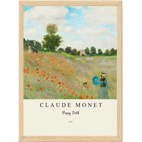 Wallity Plakat u okviru 55x75 cm Claude Monet -