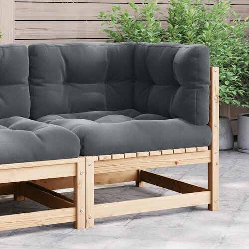  Kutna vrtna sofa s antracit jastucima od masivne borovine Cene