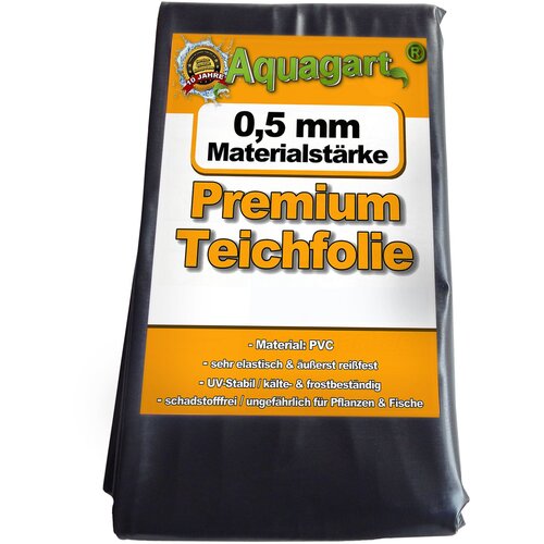 Aquagart Podloga za ribnik PVC 11m x 2m 0,5mm črna obloga za vrtni ribnik, (22075607) Slike