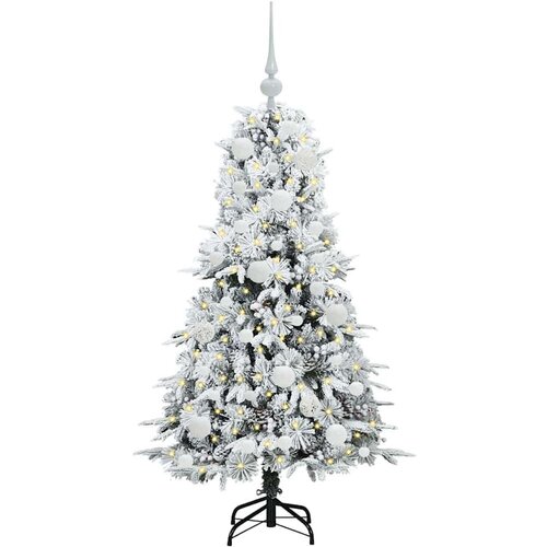 VidaXL Umjetno božićno drvce s nogom s stalakom Zelena 120 cm PE i PVC Slike