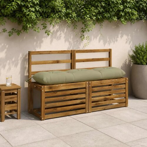  Jastučići za klupe VIANEN 2 kom. 100% poliester Svijetlo zelena - Svijetlo zelena 120 x 30 x 12 cm Cijene