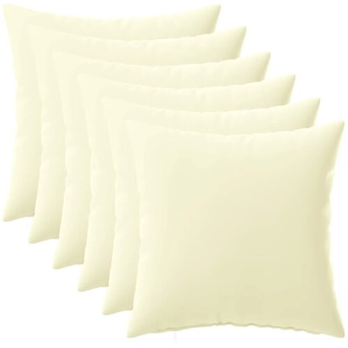  Jastuk s jastukom HEERLEN 6 kom. Krem Poliester - Krem 45 x 45 cm 6 Slike